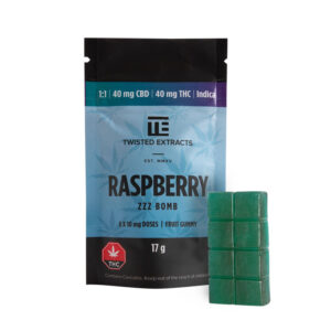 Twisted Extracts – CBD/THC Framboise Zzz Bomb