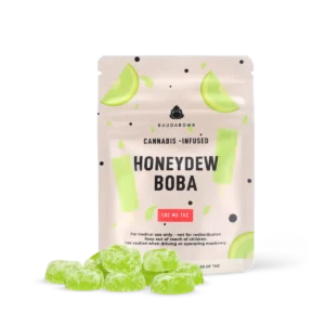 Buudabomb – Bonbons gélifiés au melon miel et au boba