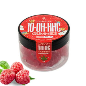 Bonbons gélifiés CanaPuff 10-OH à la framboise