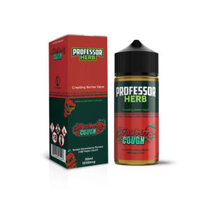 Liquide de vapotage CBD Professor Herb 1000 mg, saveur fraise et toux