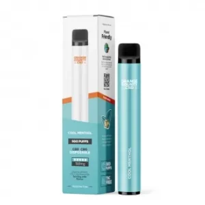 Stylo vape mentholé frais 500 mg CBD + CBG (prêt à l'emploi)