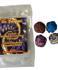 Dr. Feelgood – Tourbillons de chocolat aux champignons confits