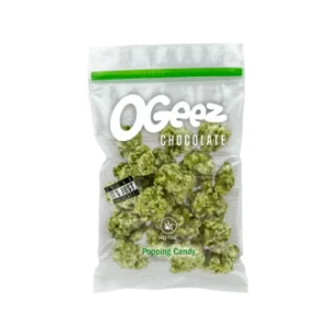 Bonbons pétillants au chocolat en forme de cannabis, paquet de 1 (35 g)