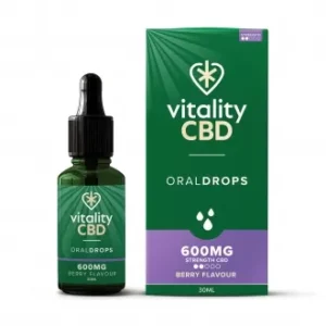 Gouttes orales de CBD, saveur baies, 30 ml